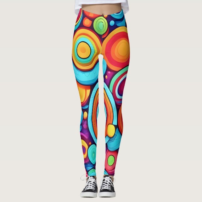 Vibrierende Kreislaufexplosion Leggings (Vorderseite)
