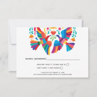 Vibrierende, mexikanisch Inspiriert Hochzeitskarte