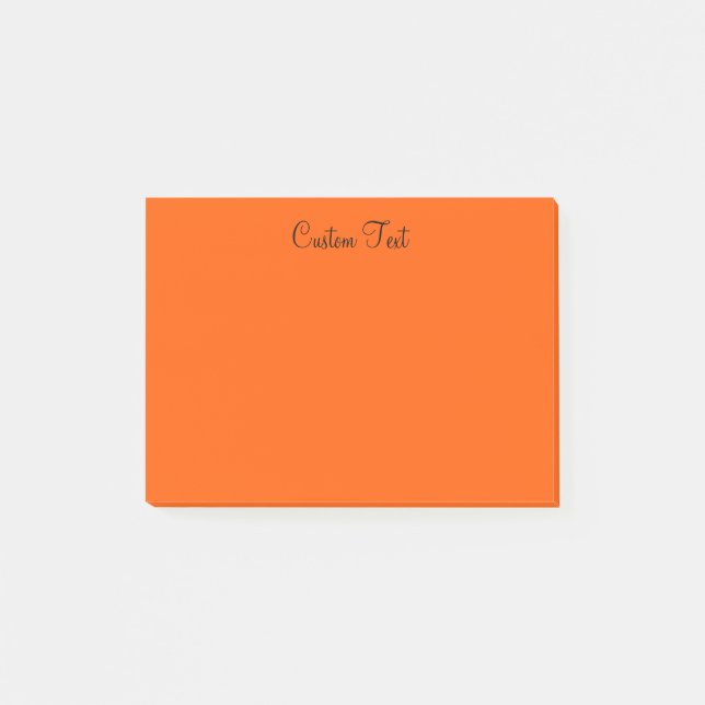 Vibrierende Orange Post-it Klebezettel (Vorderseite)