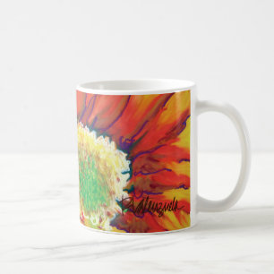 Vibrierende Sonnenblume-Tasse Kaffeetasse