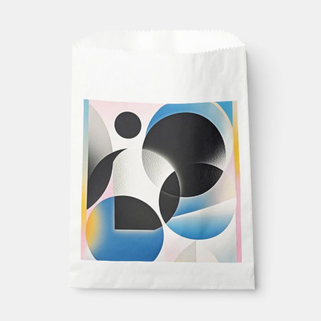 Vibrierende und skurrile abstrakte Kunstwerke, geo Geschenktütchen (Vorderseite)