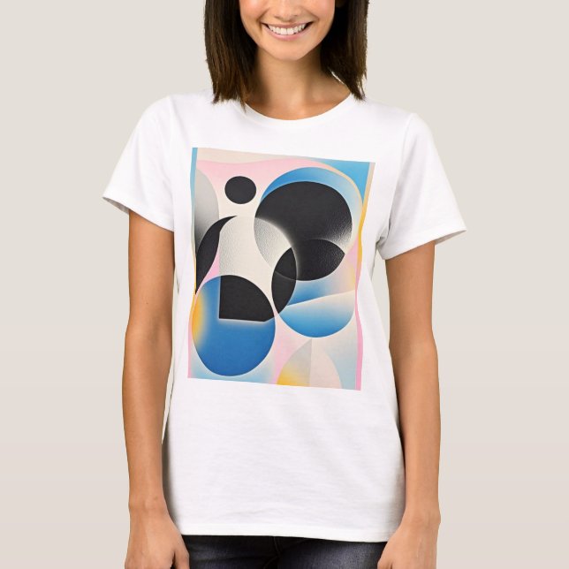 Vibrierende und skurrile abstrakte Kunstwerke, geo T-Shirt (Vorderseite)