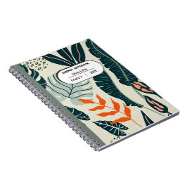 Vibrierende Wissenschaft in Orange und Green Notizblock