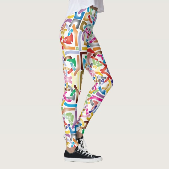Vibrierender verflochtener keltischer leggings (Rechts)