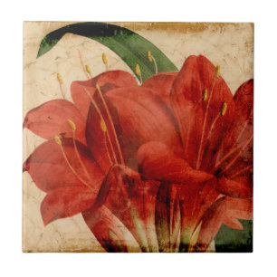 Vibrierendes Blumen-VIII Fliese