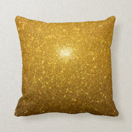 Vibrierendes Gold Kissen