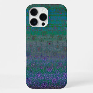 Vibrierendes künstlerisches abstraktes geometrisch iPhone 16 pro max hülle
