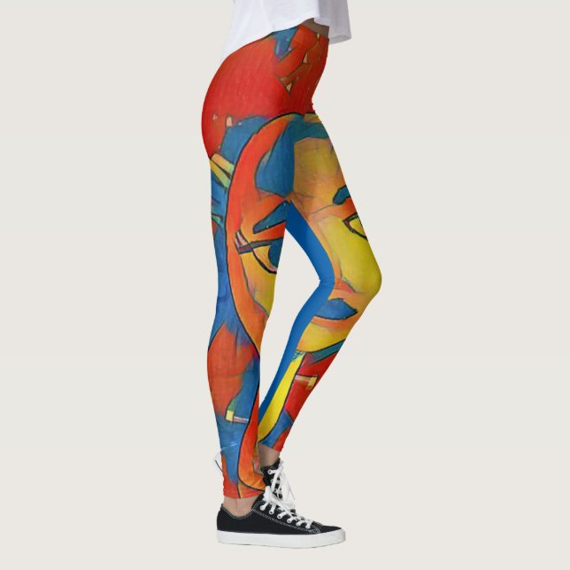 Vibrierendes künstlerisches zeitgenössisches leggings (Rechts)