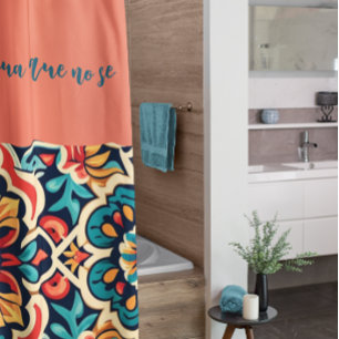 Vibrierendes mexikanisches Cantaro Design Anpassba Duschvorhang