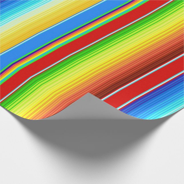 Vibrierendes mexikanisches umfassendes geschenkpapier (Ecke)