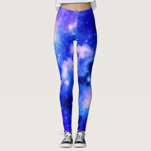 Vibrierendes Nebel-Entdeckungsmuster Leggings