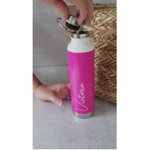 Vibrierendes Rosa und Weiß Personalisiert