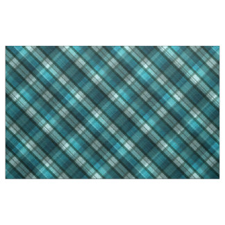 Vibrierendes u. modernes aquamarines kariertes stoff
