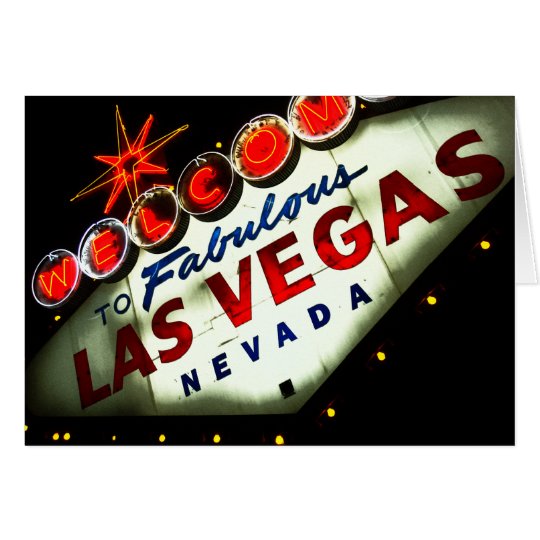 Vibrierendes Vegas-Zeichen - Karten