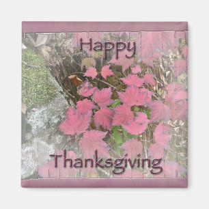 Viburnum Fall Foliage Happy Thanksgiving Items Magnet