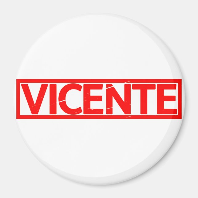 Vicente Briefmarke Magnet (Vorne)
