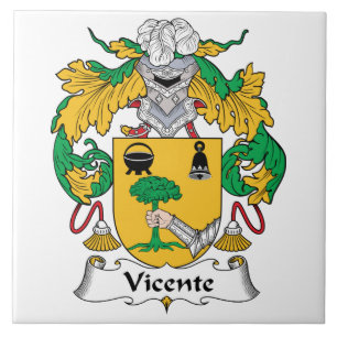 Vicente-Familienwappen Fliese