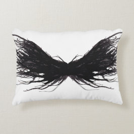 Vices Abstract Black Wings Alcohol Ink Art Dekokissen
