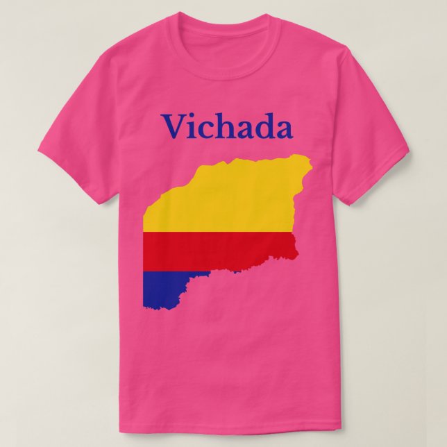 Vichada Department Map Kolumbien T-Shirt (Design vorne)