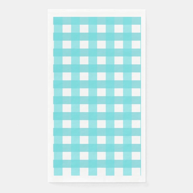 Vichy Bleu Serviette (Vorderseite)