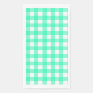 Vichy Bleu Turquoise Serviette
