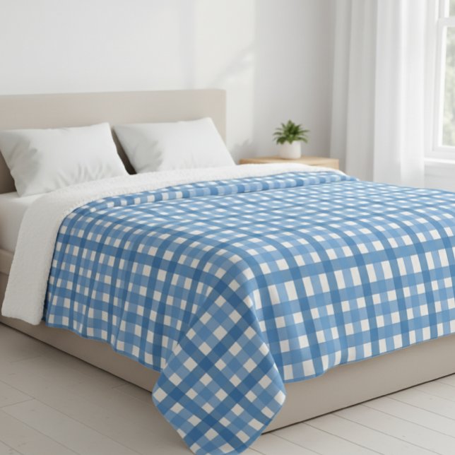 Vichy Checkered Blanket Sherpadecke (Von Creator hochgeladen)