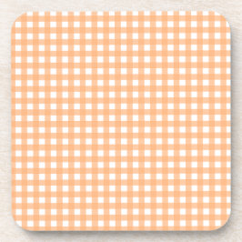 Vichy Hellorange Getränkeuntersetzer