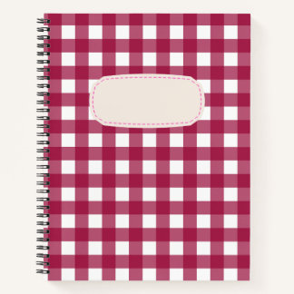 Vichy Rouge Cerise Notizbuch