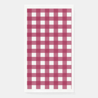 Vichy Rouge Cerise Serviette
