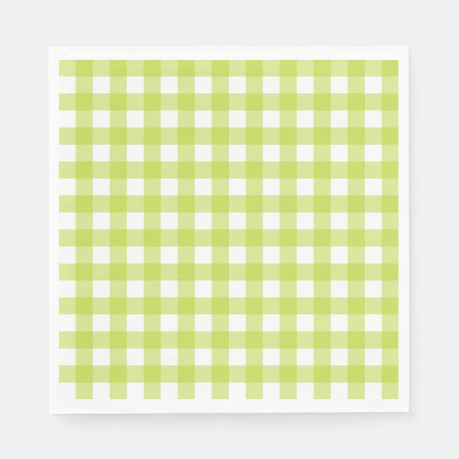 Vichy Vert Apfel Serviette (Vorderseite)