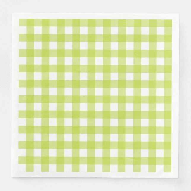 Vichy Vert Apfel Serviette (Vorderseite)