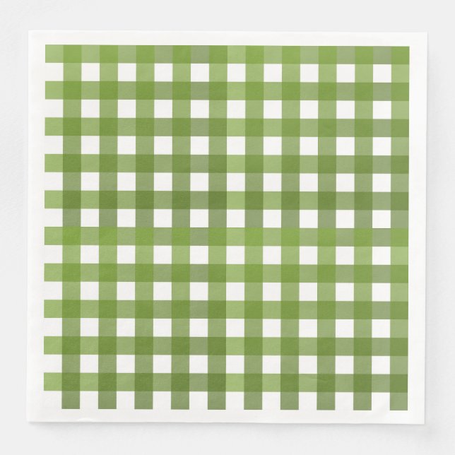 Vichy Vert Serviette (Vorderseite)