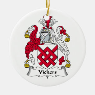 Vickers Familienwappen Keramikornament