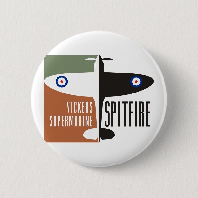 vickers supermarine Spitfire Button (Vorderseite)