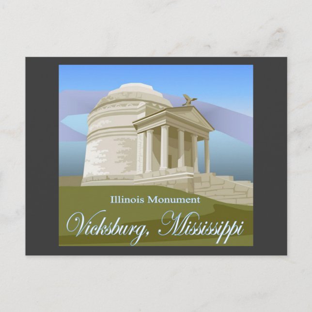 Vicksburg, carte postale de milliseconde (Devant)