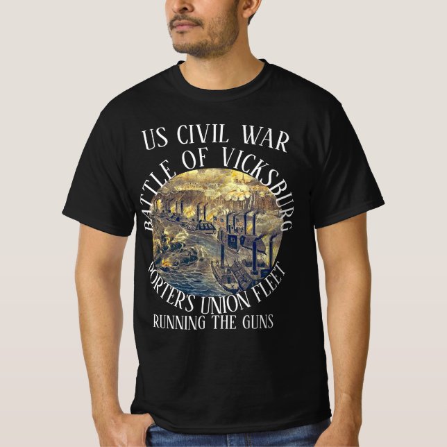VICKSBURG - GEWERKSCHAFT-FLOET DES US-ZIVILEN KRIE T-Shirt (Vorderseite)