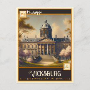 Vicksburg, Mississippi    Antik Postkarte