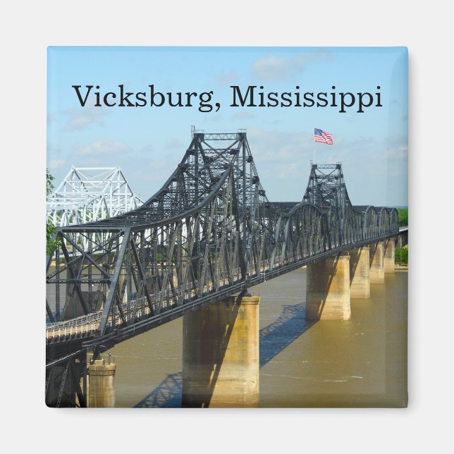 Vicksburg Mississippi River Bridge Magnet (Vorne)