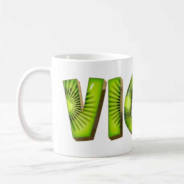 Vicky Name Kiwi Style Tasse Teetasse Kaffeetasse (Links)
