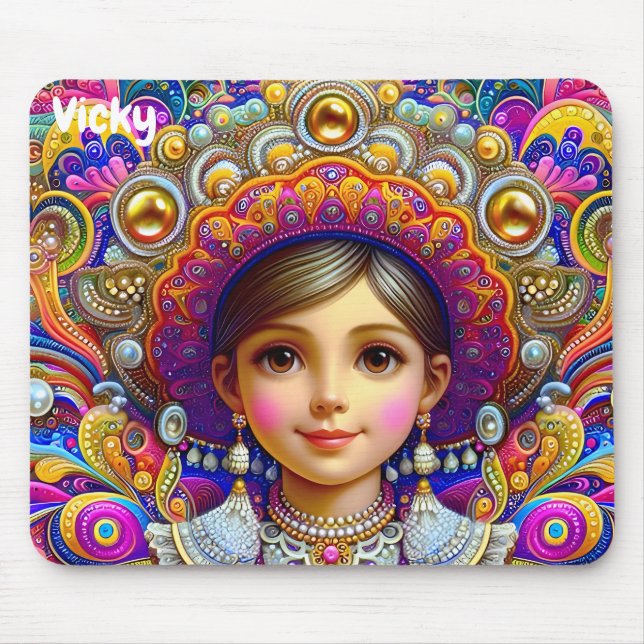 VICKY ~ Psychedelic Girl ~ Mousepad (Vorne)