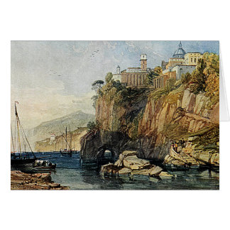 Vico, Bucht von Neapel - Aquarellmalerkarte