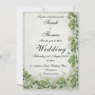 Vicorian Wiesen-Hochzeitseinladung Einladung