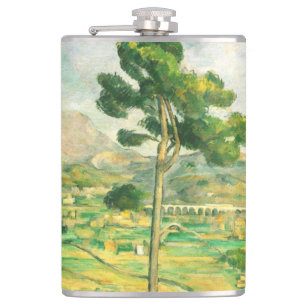Victoire und Viadukt Paul Cezanne Flachmann