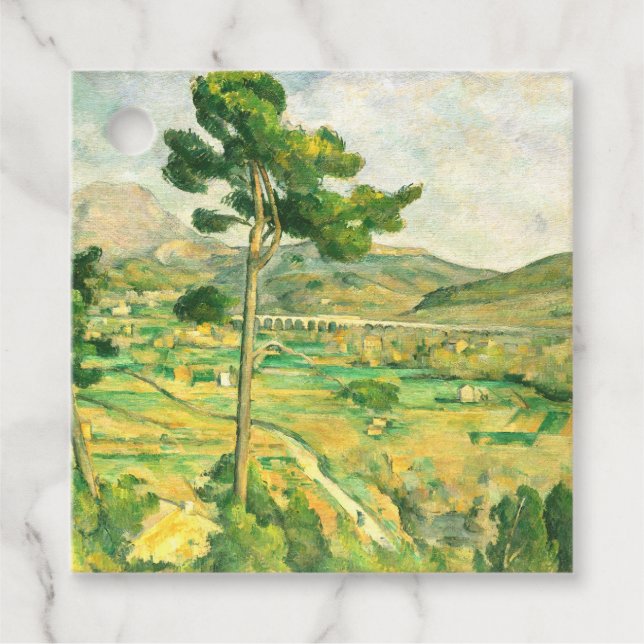Victoire und Viadukt Paul Cezanne Geschenkanhänger (Vorderseite)