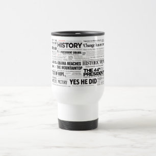 Victoires d'Obama ! Tasse historique de collage de