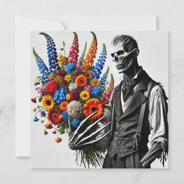 Victor Dreadthorn — Gothic Viktorianisch Greeting  Mitteilungskarte (Vorderseite)