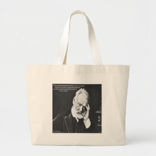 Victor Hugo & Glück Zitate Geschenke T-Shirts usw. Jumbo Stoffbeutel