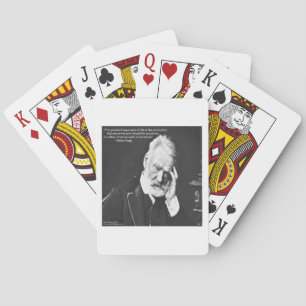 Victor Hugo & Glück Zitate Geschenke T-Shirts usw. Spielkarten