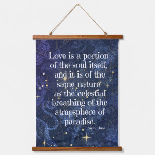 Victor Hugo Inspiriert Wandteppich Mit Holzrahmen