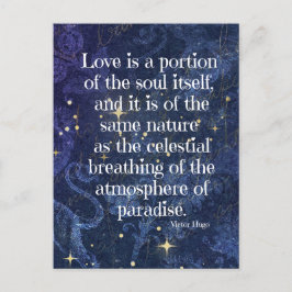 Victor Hugo Poem Postkarte